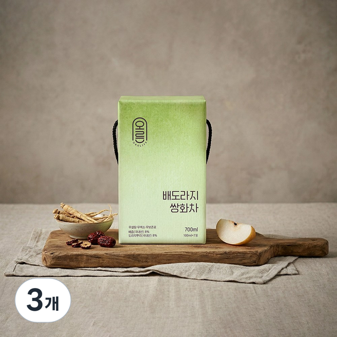 청년농부들 배도라지 쌍화차 진액 즙, 3개, 7개입, 100ml