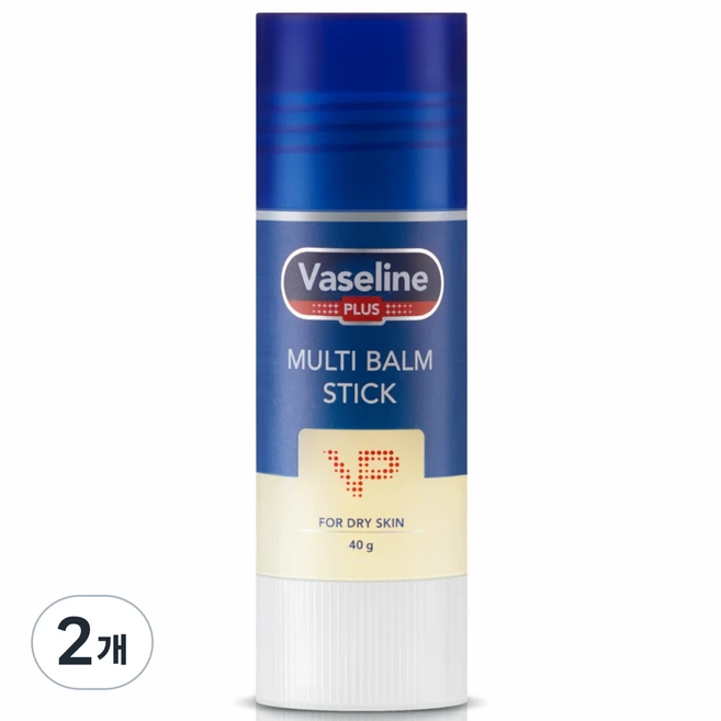 브이피 바세린 플러스 멀티밤 스틱, 2개, 40g - 쿠팡