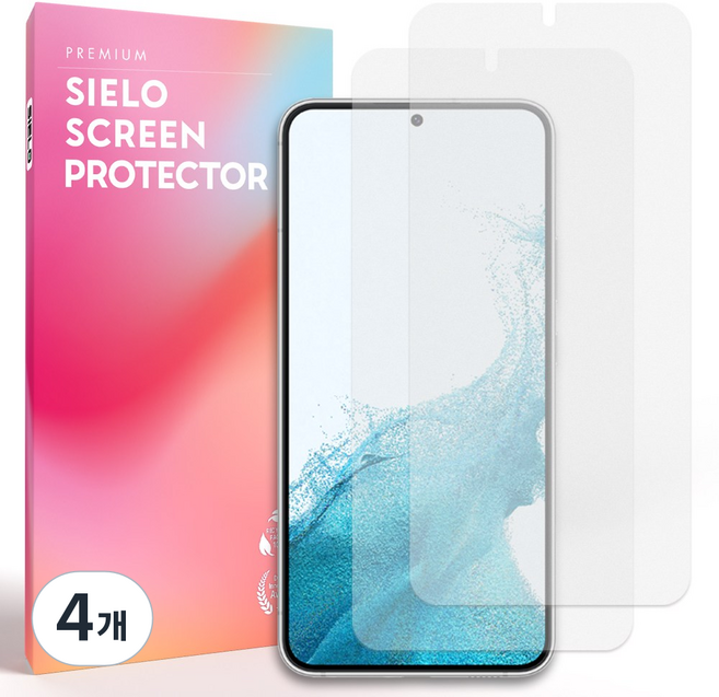 씨엘로 갤럭시 S22 시리즈 지문방지 저반사 종이질감 무광 매트 액정보호필름, 4개