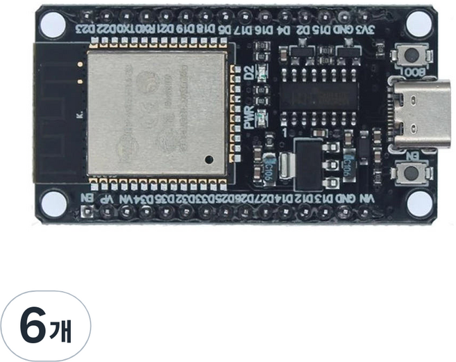 ESP32 DevkitC V1 USBC타입 아두이노 개발 보드 30핀, 6개