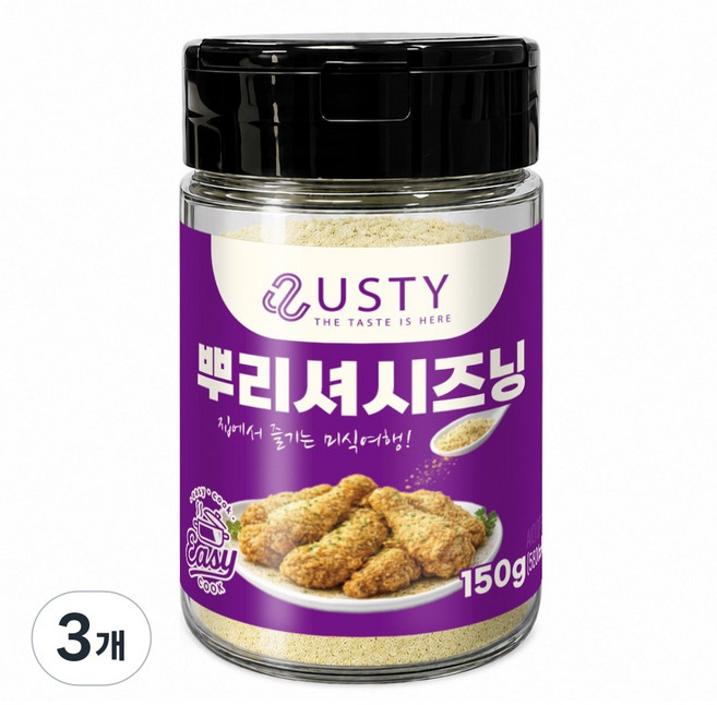 유스티 뿌리셔 시즈닝 감자튀김 치킨, 3개, 150g