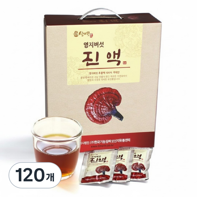 [문상영 버섯]장흥 농장직송 영지버섯 진액, 100ml, 120개