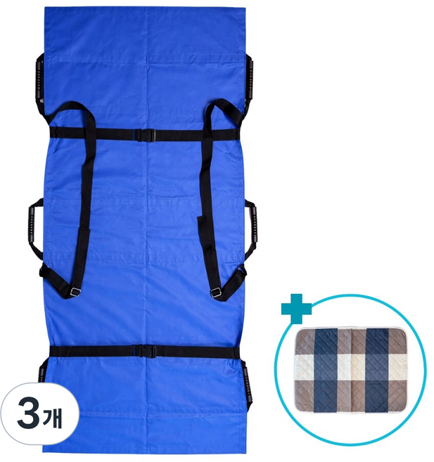 데일리담 자세변환 매트 들것 환자이송 대형 70x160, 3개