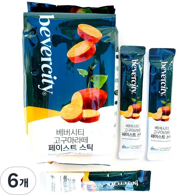 세미 베버시티 고구마라떼 스틱 페이스트, 80g, 6개, 12개입