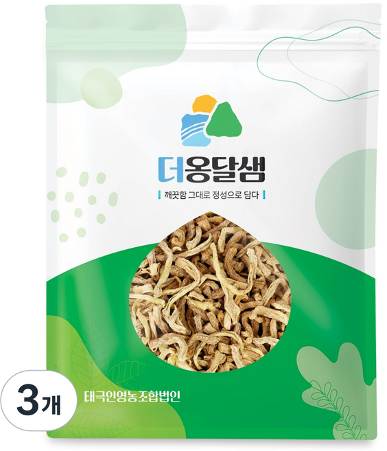 더옹달샘 깨끗한 해남무를 볶은 무말랭이 차 500g 무우차, 3개, 1개입