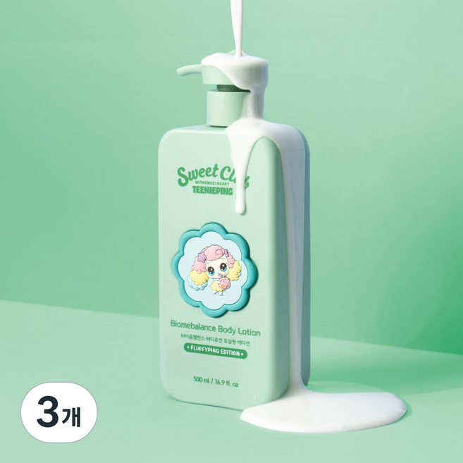 캐치티니핑 베이비 & 키즈 바디로션 포실핑에디션, 3개, 500ml