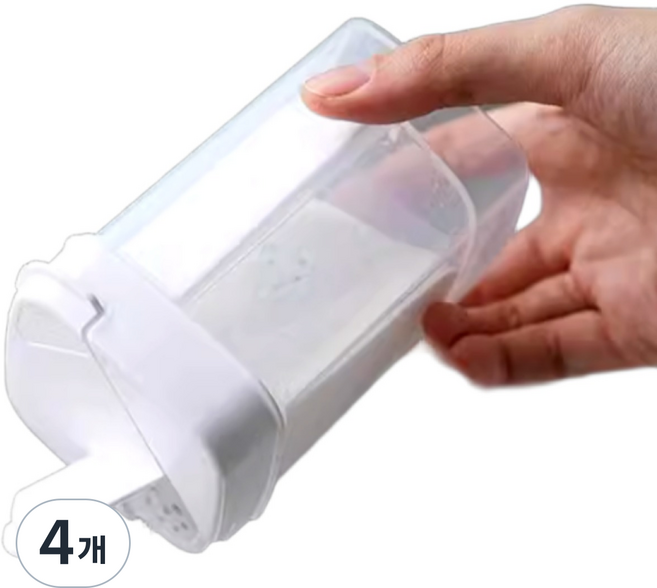 230ml 다용도 가루 세제 소분통 소분용기 세탁세제통 가루 액체 디스펜서 +, 소분통 230ml, 4개