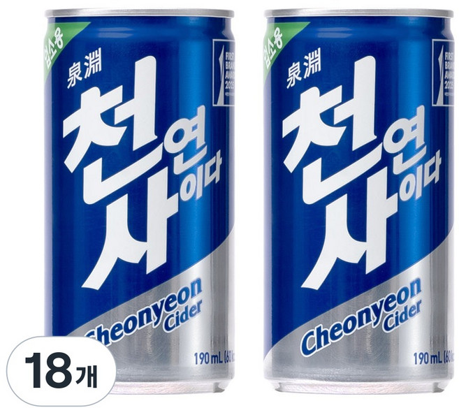 천연사이다, 190ml, 90개