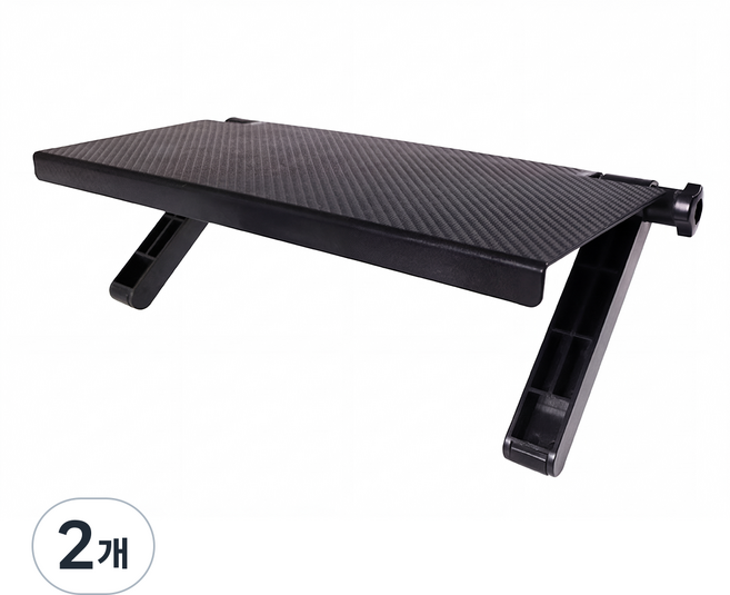 코지티 TV 모니터 셋톱박스 홈캠 거치대, 2개, 블랙