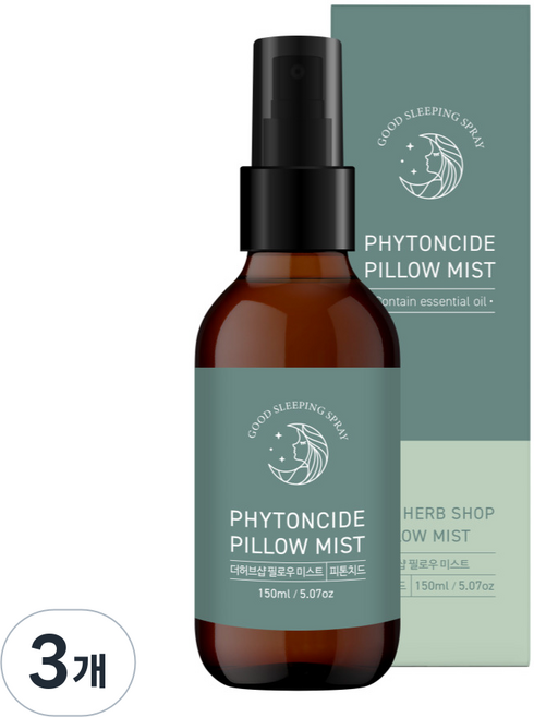 더허브샵 필로우 미스트, 3개, 150ml, 피톤치드