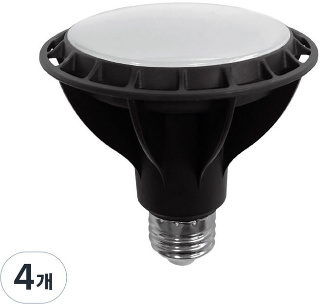 LED 에코 파30 확산형 LED 램프 15W, 주광색, 4개