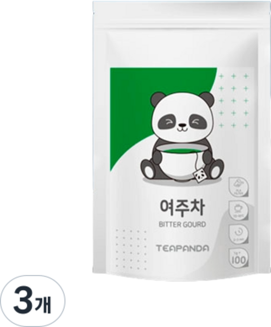 티판다 국산 100% 볶은 여주차 삼각티백, 3개, 10개입, 10g