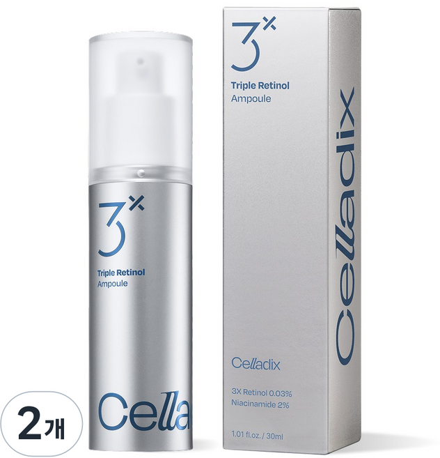 셀라딕스 트리플 레티놀 트러블 흔적 앰플 저자극 민감성 피부, 2개, 30ml