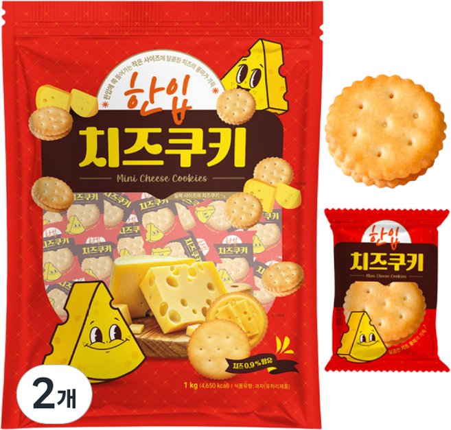 한입 치즈쿠키, 2개, 1kg