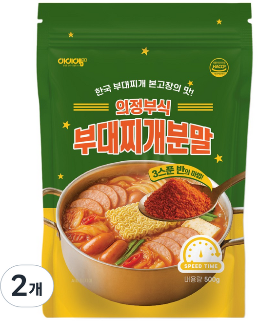 아이엠소스 의정부식부대찌개분말, 2개, 500g