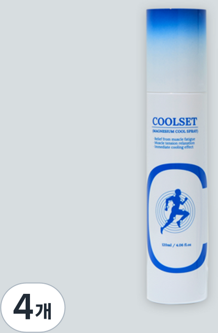 더블에이비 뿌리는 마그네슘 스프레이, 4개, 120ml