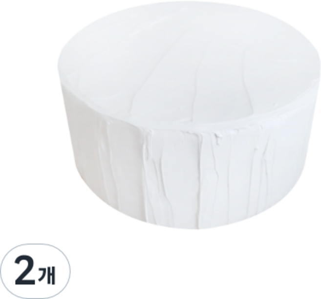 마블파티 클레이케익 모형케익, 2개, 화이트, 200g