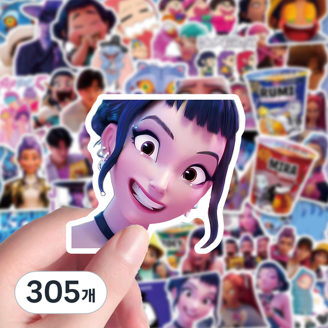 케데헌 케이팝 데몬 헌터스 스티커 굿즈, 단일, 305개
