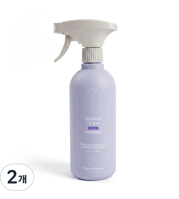 마마다움 아기 욕조 세정제 욕실 클리너 무향, 500ml, 2개