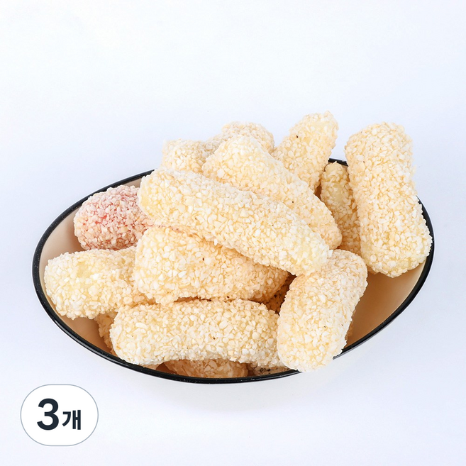 20년전통 뻥튀기곡물나라 찹쌀유과 전통 한과세트 정과 수제 과자 선물, 3개, 280g