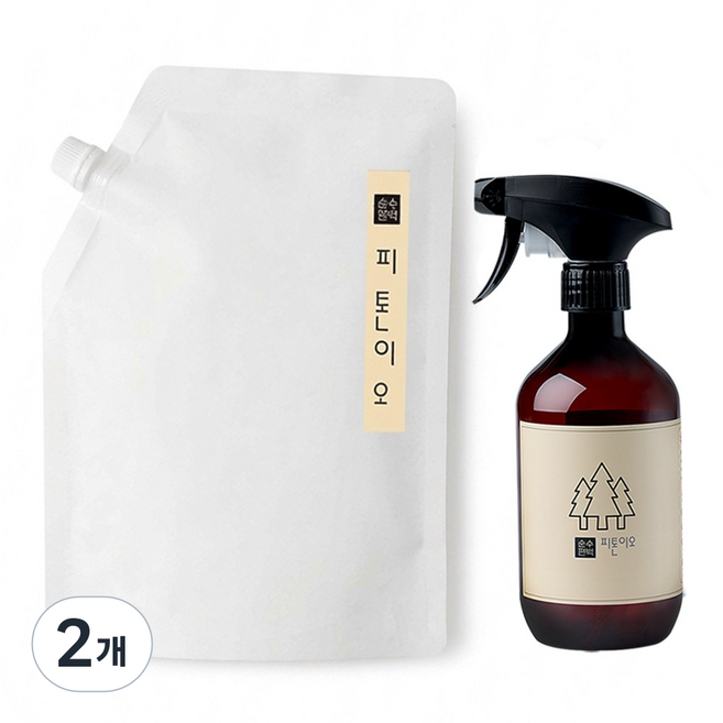 피톤이오 피톤치드 편백수 시에(CIEL), 2개, 2L