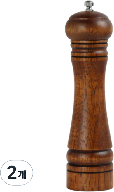 귀월미 소금/후추 그라인더 수동 우드, 2개