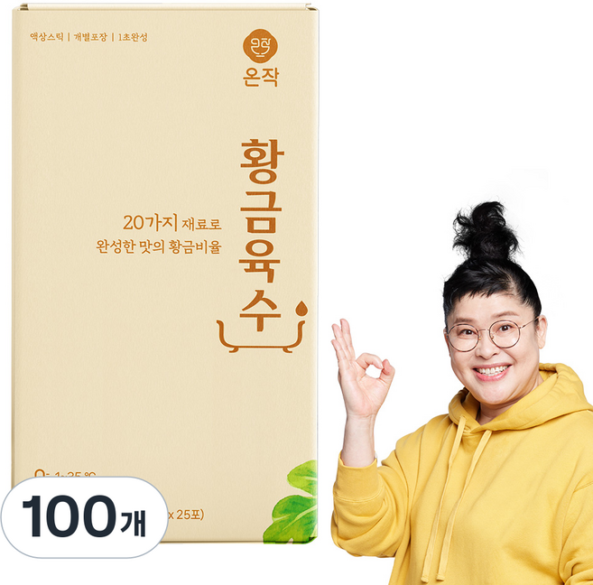 온작 이영자 황금육수 액상스틱, 100개, 20g