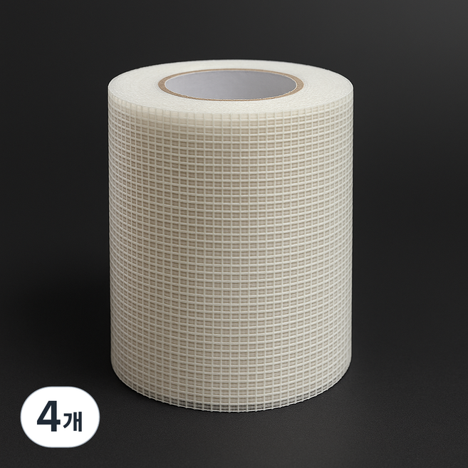 조인트테이프 드라이비트 유리섬유 테이프 자착식 외벽보강 보수 메쉬테이프, 4개