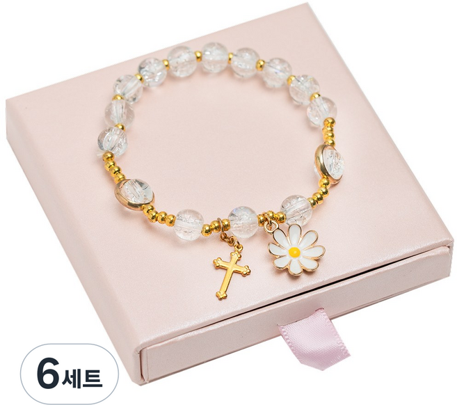 다니엘의기도 묵주 팔찌, 6세트, 골드01_M