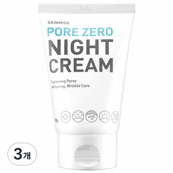 스킨미소 모공 제로 나이트크림, 80g, 3개