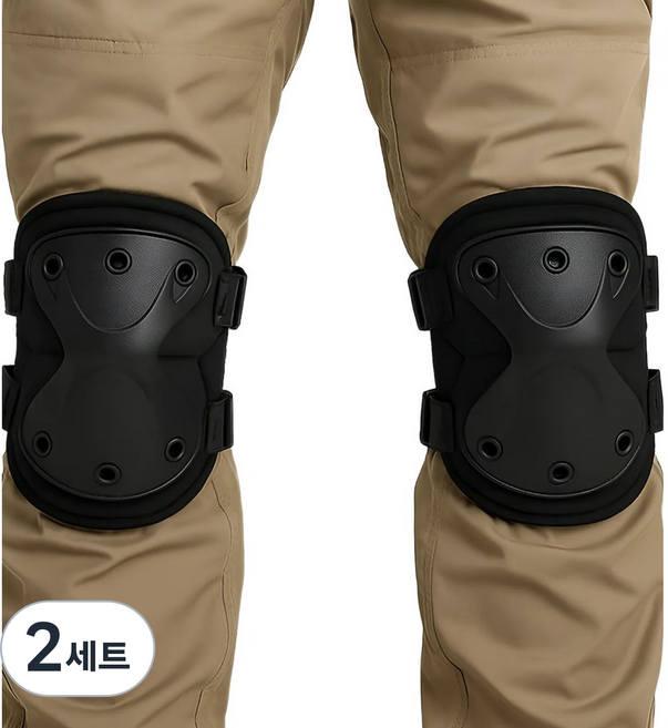 사볼레 현장 무릎 보호패드, 2세트, 블랙