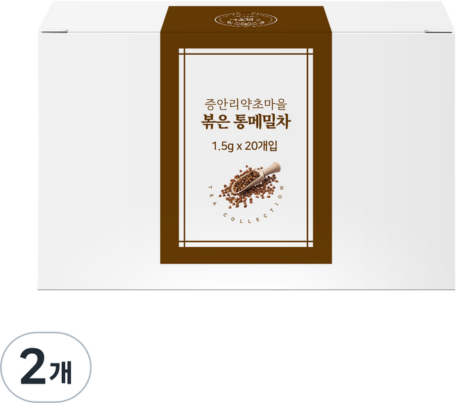 증안리약초마을협동조합 볶은 통 메밀차, 1.5g, 20개입, 2개