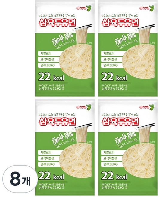 두유면, 8개, 180g