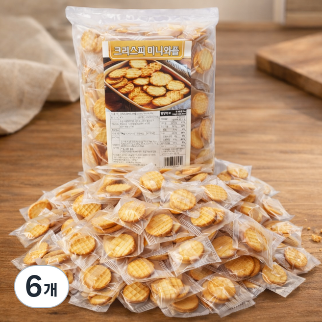 크리스피 미니와플(약210개입), 6개, 1kg
