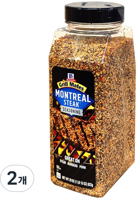 맥코믹 몬트리얼 스테이크 시즈닝, 822g, 2개