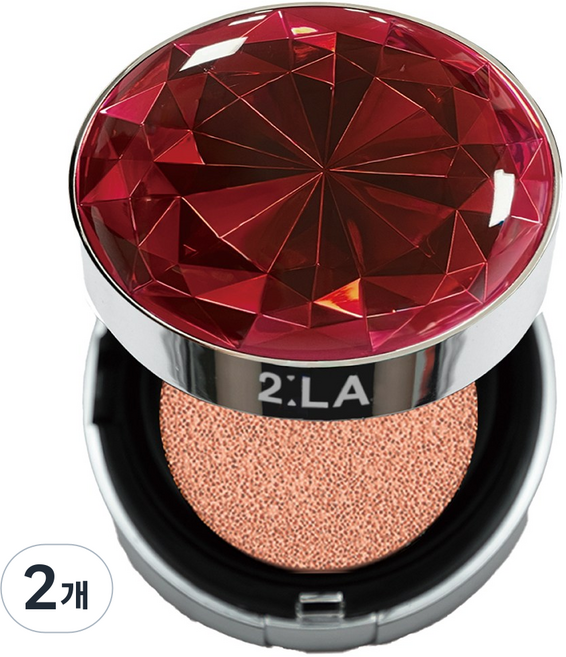 [면세점 브랜드] 투라 뱀파이어 여신 쿠션 팩트, 레드 루비 21호, 2개