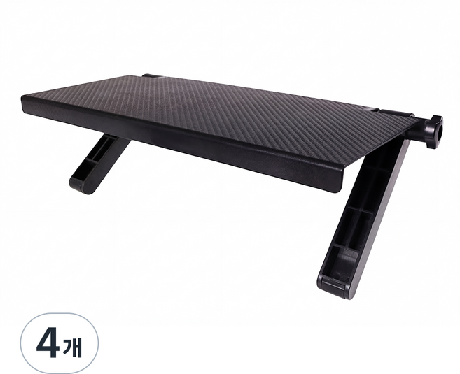 코지티 TV 모니터 셋톱박스 홈캠 거치대, 4개, 블랙