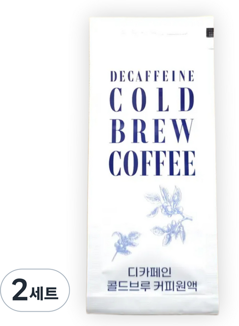 연두커피 디카페인 더치커피 원액 콜드브루 파우치, 2세트, 30개입, 40ml