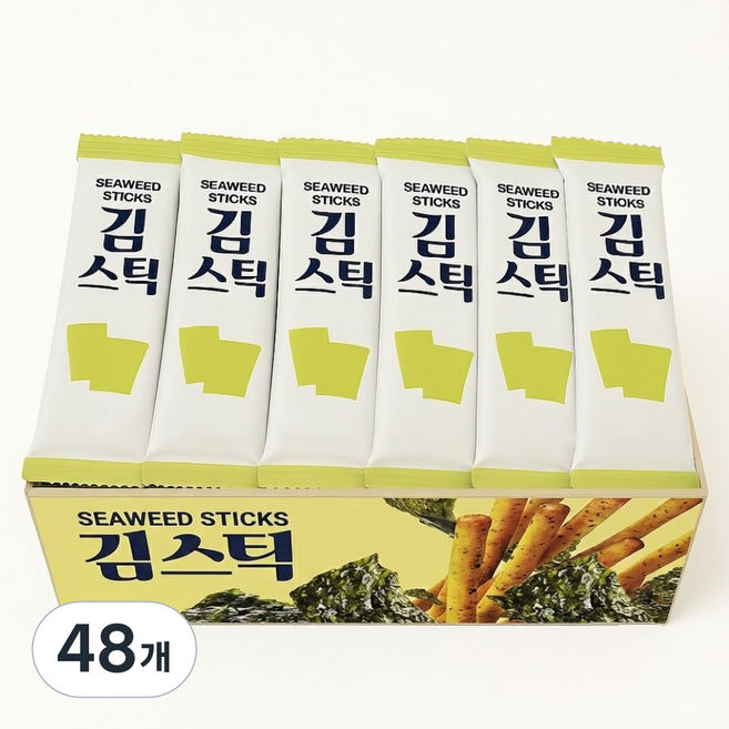 스낵큐 노브랜드 과자, 48개, 김스틱