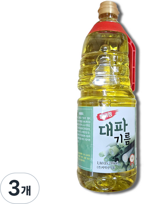 참미정 대파기름, 1.8L, 3개