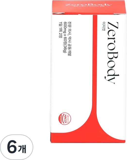 제로바디 뉴욕컷팅제 제로알약 미국식 알파CD 이지컷 식약청 HACCP 인증, 6개, 60정