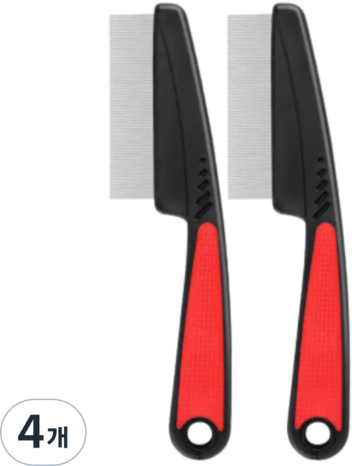 아티 참빗 2개세트, 4개, 검정