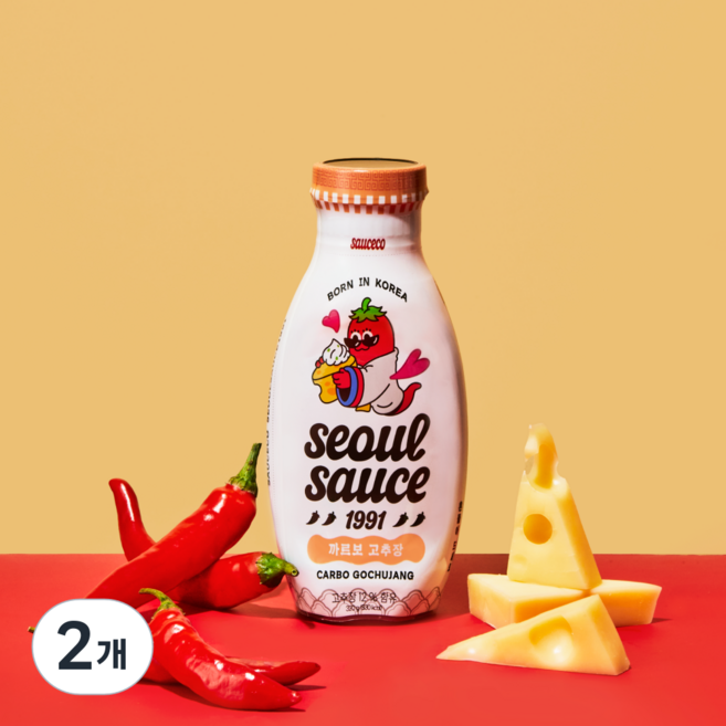 [서울소스 1991] 까르보 고추장 소스, 320g, 2개