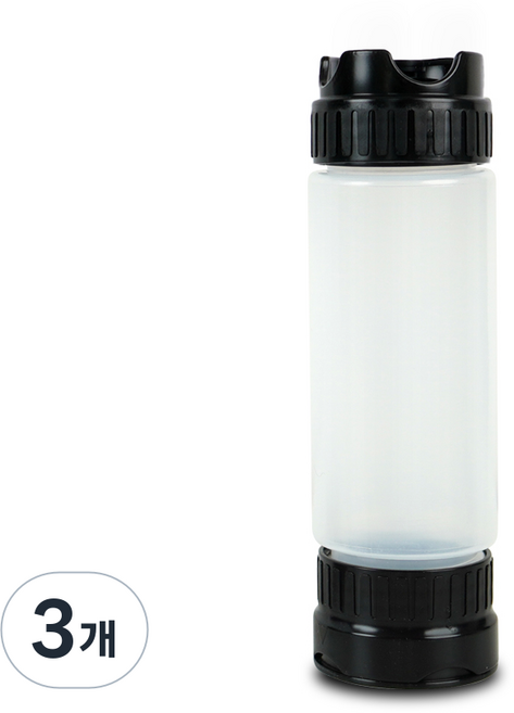 카페마스터 리뉴얼 모두의 소스통 300미리 거꾸로 흐르지않는 세지않는 소스용기 드리즐 꿀통 시럽통 소스병, 300ml, 3개