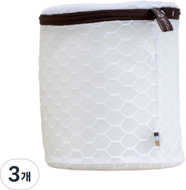 문스앤 항균 무형광 벌집 2중 메쉬 프리미엄 원통형 S 속옷 세탁망 속옷 모자 세탁시 활요하기 좋아요, 원통S_브라운, 3개