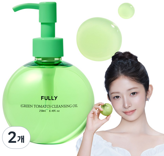 풀리 그린 토마토 클렌징 오일, 2개, 250ml