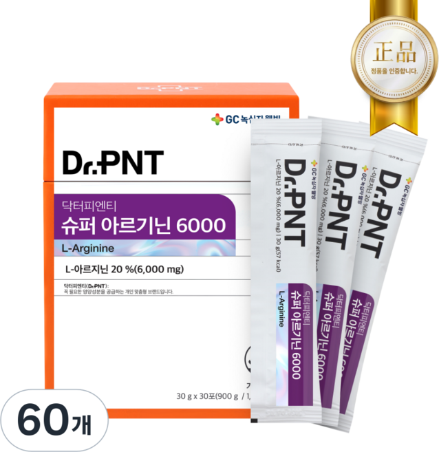 닥터피엔티 슈퍼 아르기닌 6000, 60개, 30g