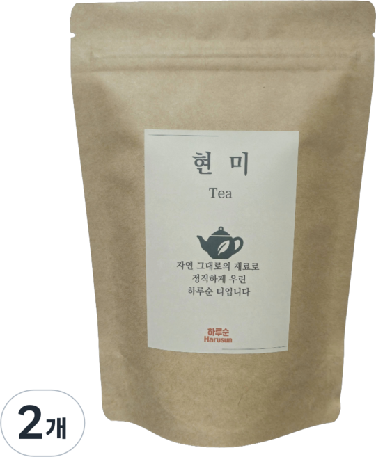 국산 현미차 PLA삼각티백, 2g, 2개, 50개입