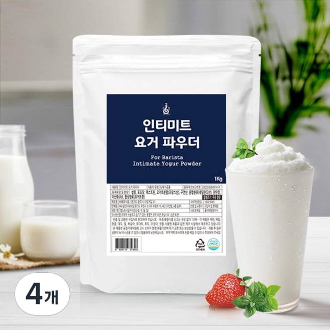 인티미트 요거트 파우더 1Kg, 1개입, 4개