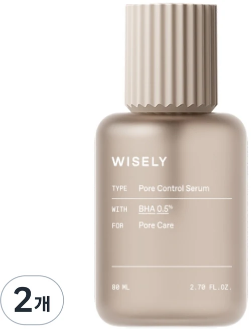 와이즐리 각질제거 바하(BHA) 모공 피부 케어 세럼, 80ml, 2개 - 쿠팡